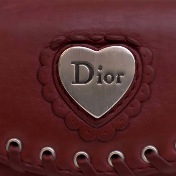 Pre-Loved Dior Calfskin Heart Compact Small Wallet - Picture 11 of 12